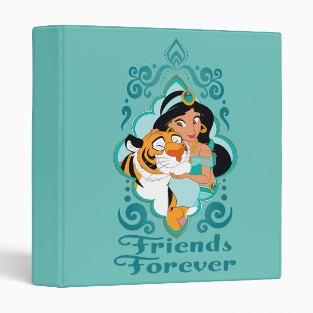 Jasmine & Rajah "Friends Forever" 3 Ring Binder (Front/Spine)