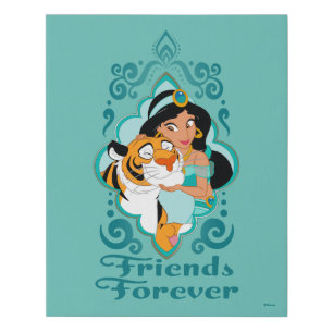 Jasmine & Rajah "Friends Forever" Faux Canvas Print