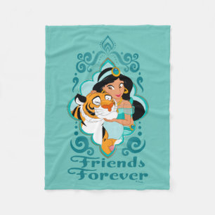 Jasmine & Rajah "Friends Forever" Fleece Blanket