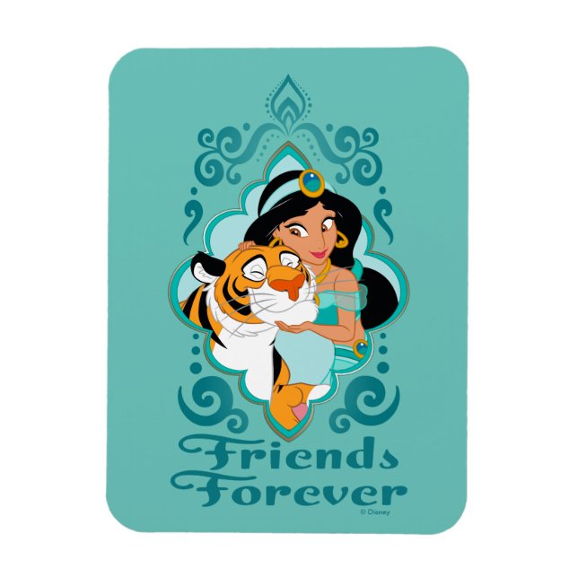 Jasmine & Rajah "Friends Forever" Magnet (Vertical)