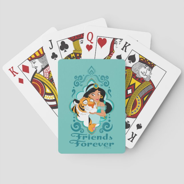 Jasmine & Rajah "Friends Forever" Playing Cards (Back)