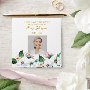 Jasmine Seed Packet Memorial Funeral Envelope