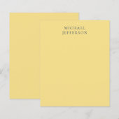 Jasmine & Slate Grey Minimalist Plain Modern Name (Front/Back)