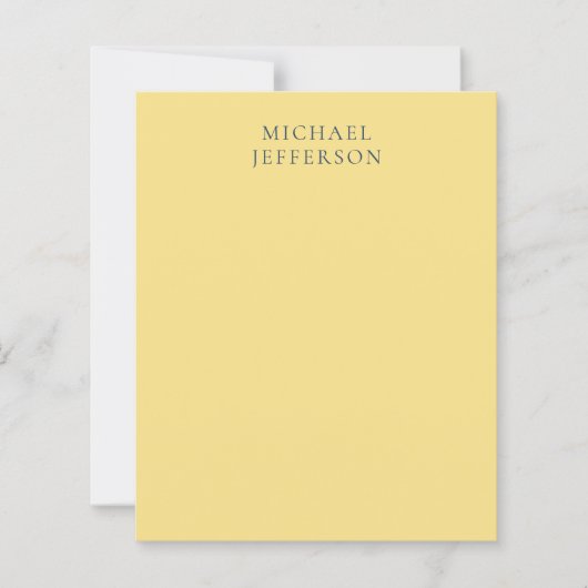 Jasmine & Slate Grey Minimalist Plain Modern Name (Front)