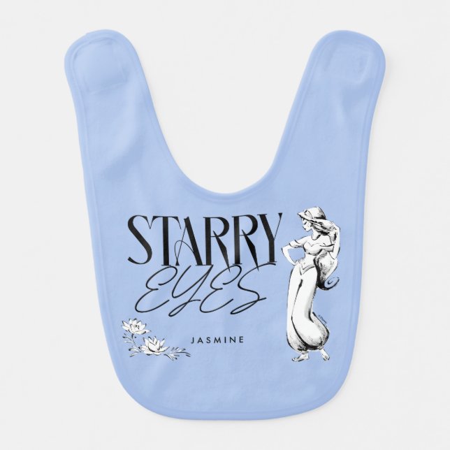 Jasmine | Starry Eyes Baby Bib (Front)