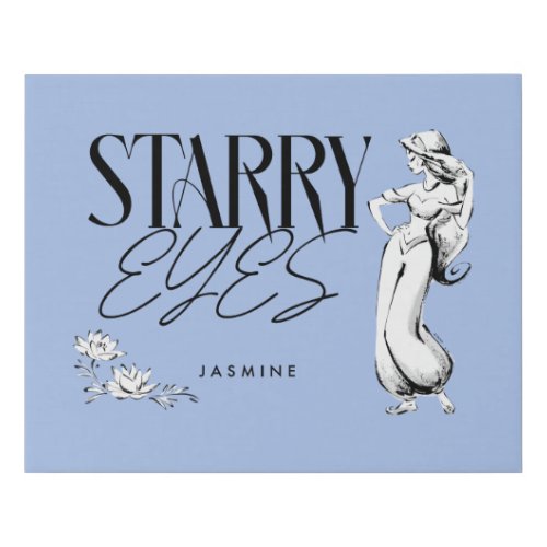 Jasmine  Starry Eyes Faux Canvas Print