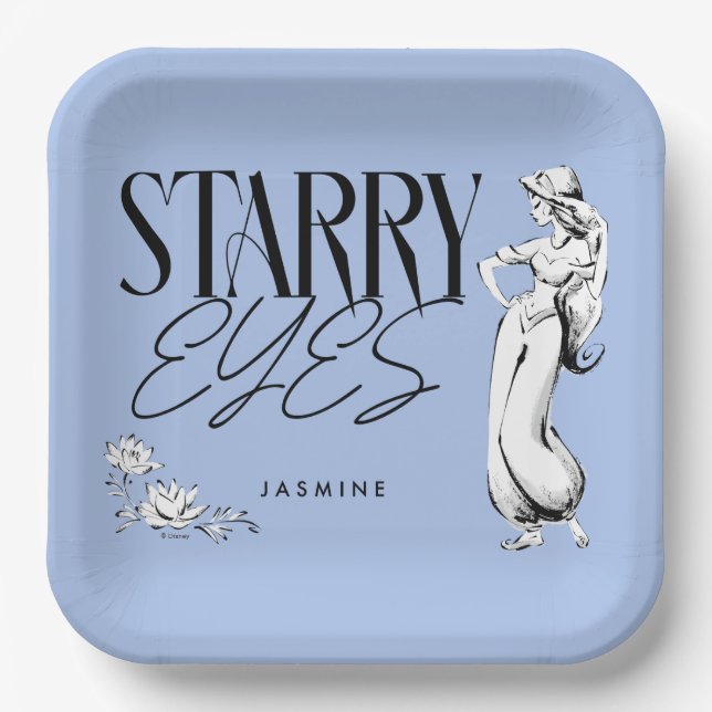Jasmine | Starry Eyes Paper Plates (Front)