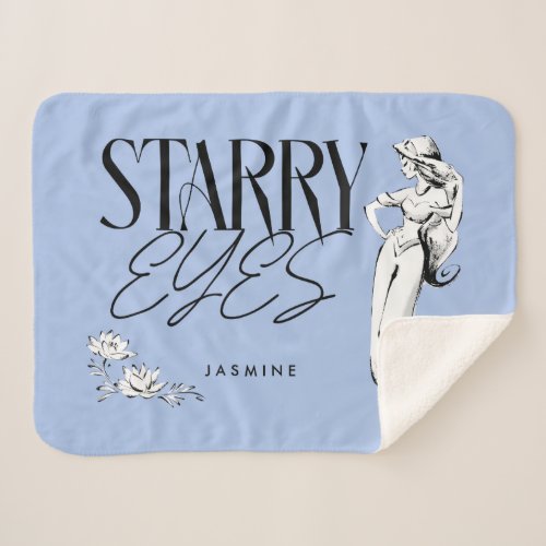 Jasmine  Starry Eyes Sherpa Blanket
