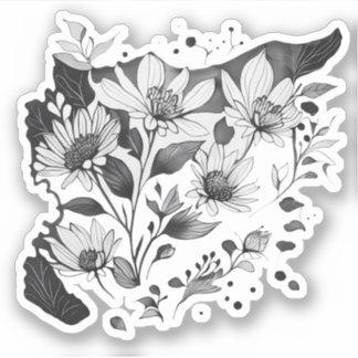 Jasmine Syria Map خريطة سوريا ياسمين  Sticker