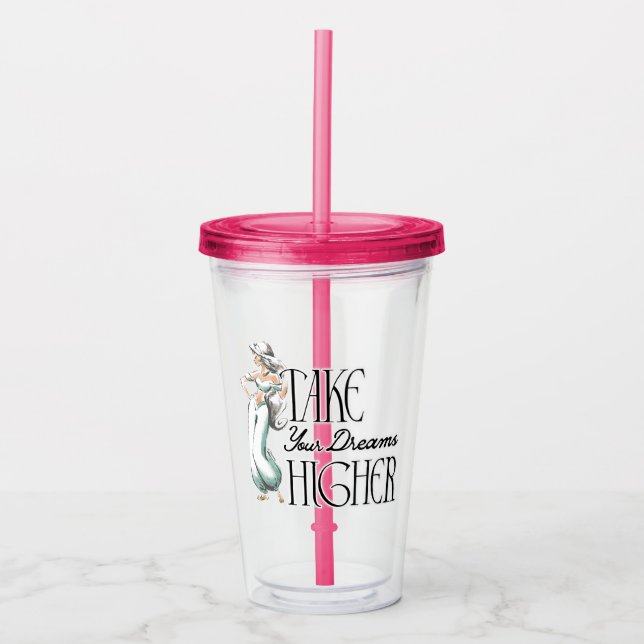 Jasmine | Take Your Dreams Higher Acrylic Tumbler (Front)