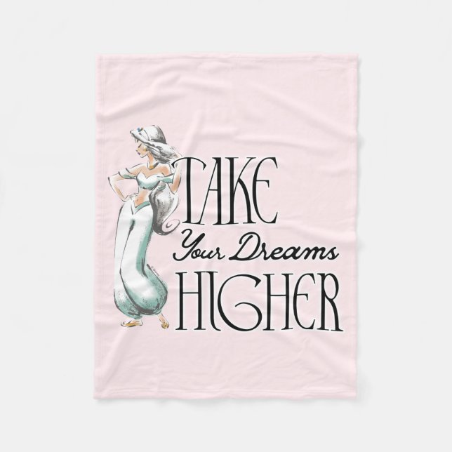 Jasmine | Take Your Dreams Higher Fleece Blanket (Front)