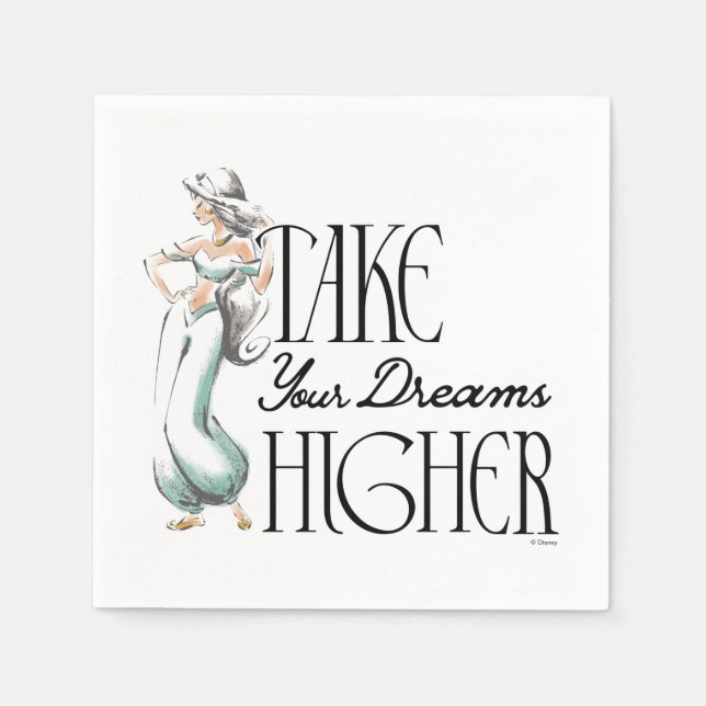 Jasmine | Take Your Dreams Higher Napkins (Front)
