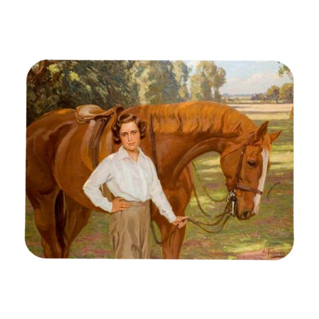 Jasmine the Horse (by Algernon Talmage) Magnet (Horizontal)