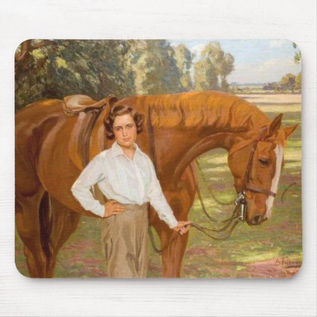 Jasmine the Horse (by Algernon Talmage) Mouse Pad (Front)