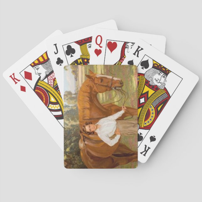 Jasmine the Horse (by Algernon Talmage) Poker Cards (Back)