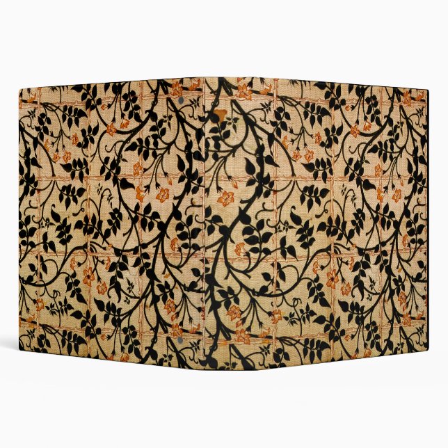 Jasmine trail curtain design, 1868-70 (printed cot 3 ring binder (Background)