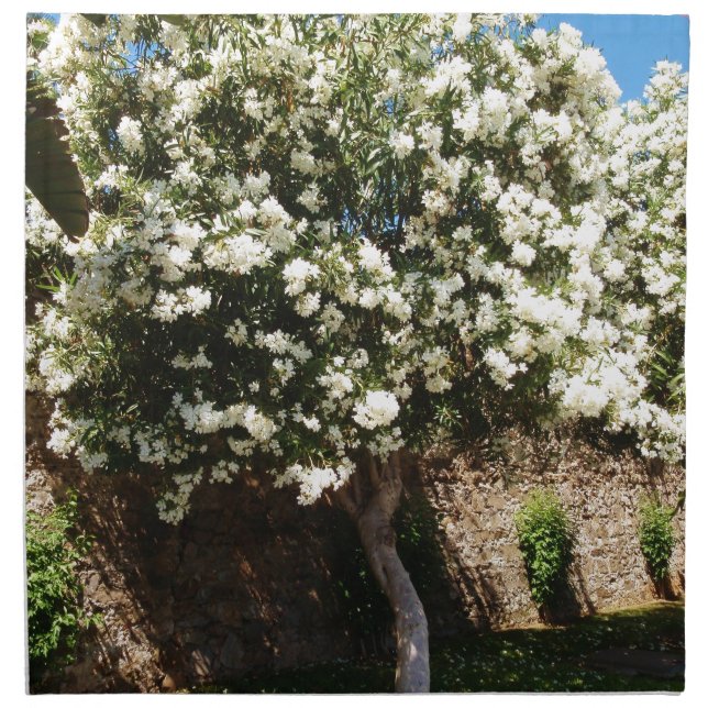 Jasmine Tree In Bloom Cloth Napkin (Front)