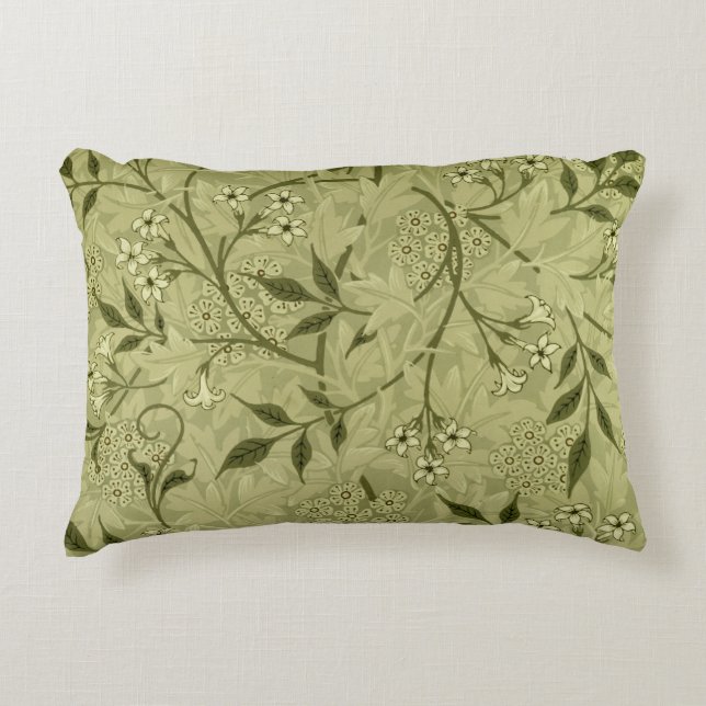 'Jasmine' wallpaper design, 1872 Decorative Pillow (Front)