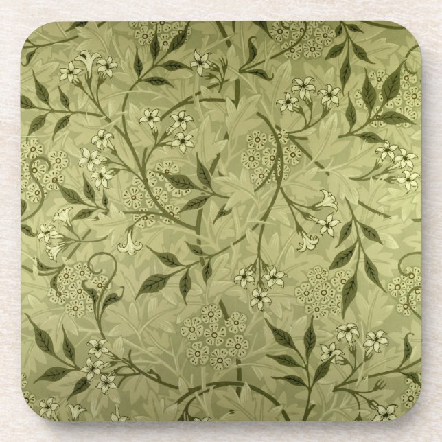 'Jasmine' wallpaper design, 1872 Drink Coaster (Front)