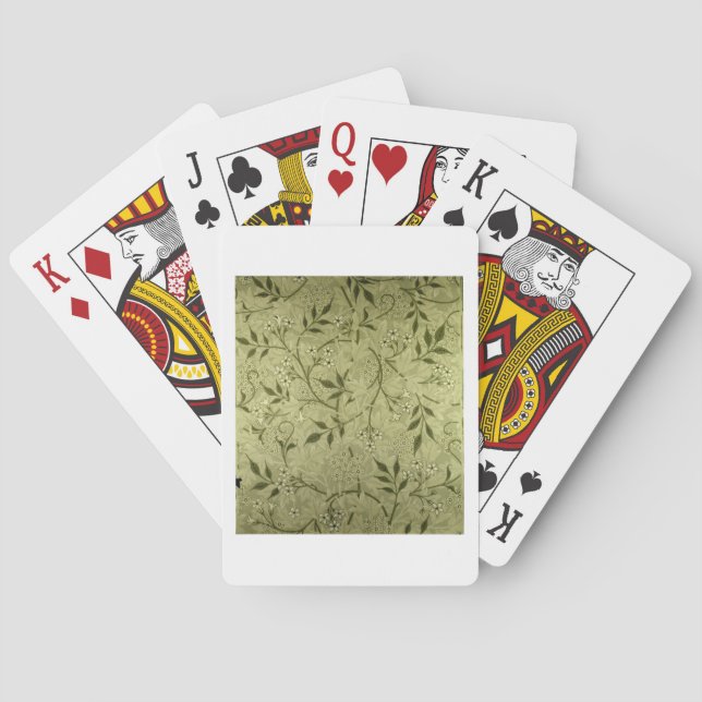 'Jasmine' wallpaper design, 1872 Poker Cards (Back)