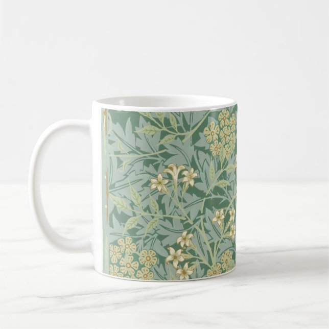 Jasmine William Morris Floral patterned Coffee Mug (Left)