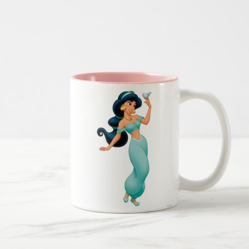 Jasmine with Bird Two_Tone Coffee Mug