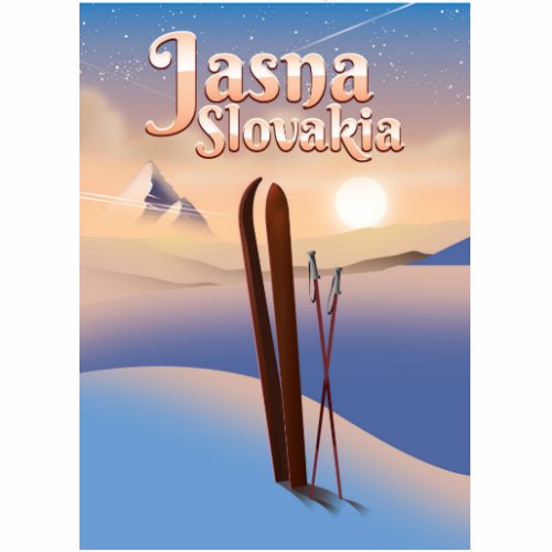 Jasna Slovakia Ski poster Cutout