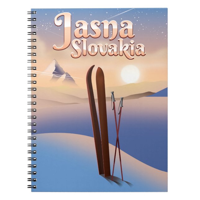 Jasna, Slovakia Ski poster. Notebook (Front)