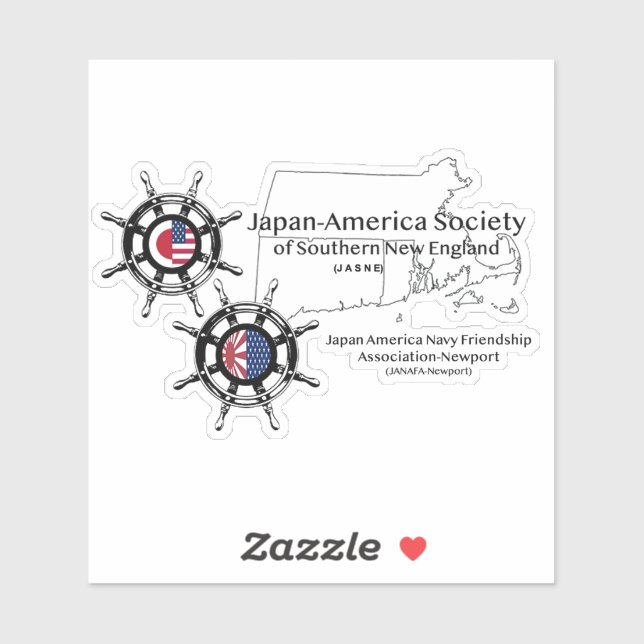 JASNE-JANAFA -logo-map-full name Sticker (Sheet)