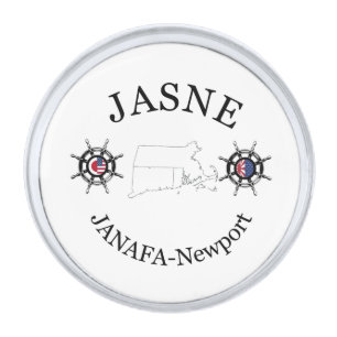 JASNE/JANAFA-Newport Silver Finish Lapel Pin