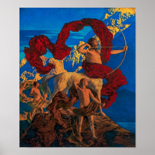 Jason and His Teacher | Maxfield Parrish | Poster (Front)