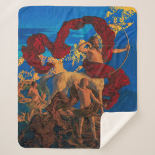 Jason and His Teacher Maxfield Parrish Sherpa Blanket
