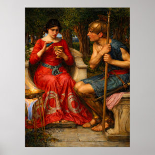 Jason and Medea by John William Waterhouse Poster