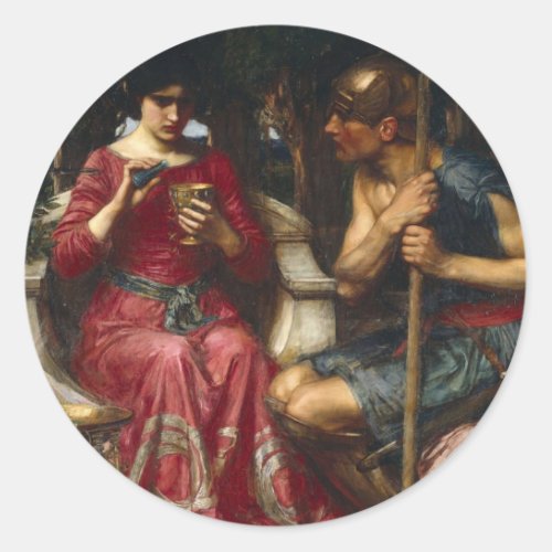 Jason and Medea Classic Round Sticker