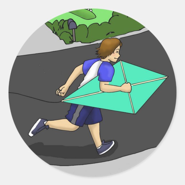 Jason Classic Round Sticker (Front)