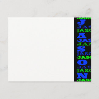 JASON Cool Modern Bar Mitzvah Thank You Card