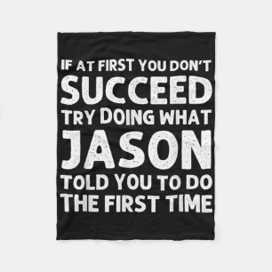 Jason Gift Name D Birthday Funny Christ T Shirt Fleece Blanket