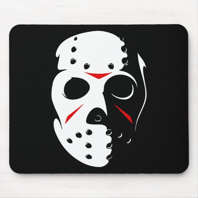 Jason Hockey Mask Halloween Friday 13th  Mouse Pad (Front)