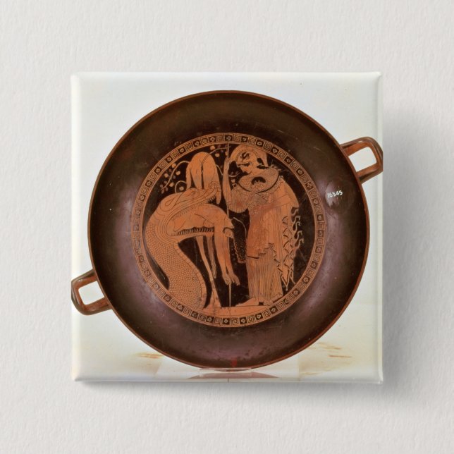 Jason is regurgitated pinback button (Front)