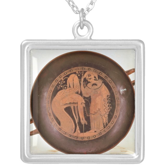 Jason is regurgitated silver plated necklace (Front)