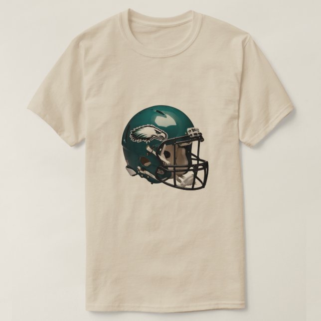 Jason Kelce Philadelphia Helmet Line Green68⭐⭐⭐⭐⭐ T-Shirt (Design Front)