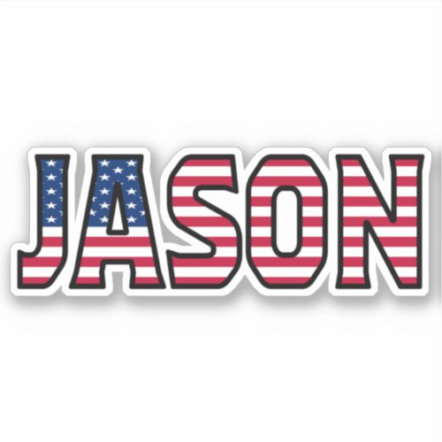 Jason Name First Name USA Sticker Stickerset