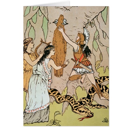 Jason seizing the Golden Fleece Cards (Front)