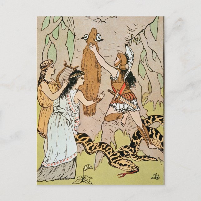 Jason seizing the Golden Fleece Postcard (Front)