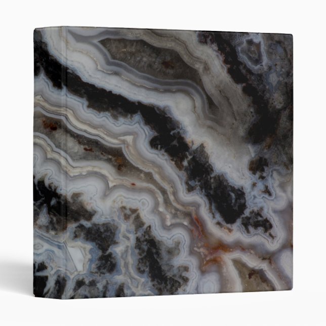 Jasper Agate Mixed Slab 3 Ring Binder (Front/Spine)