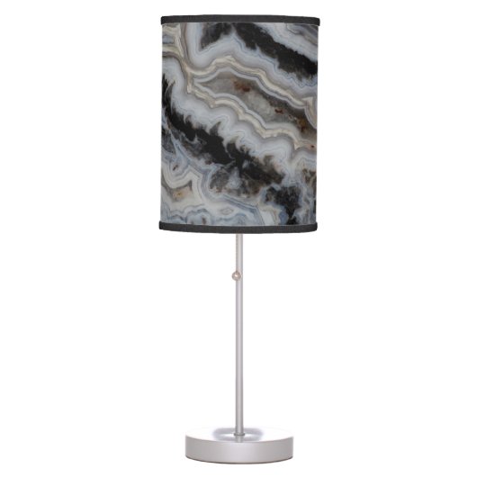 Jasper Agate Mixed Slab Table Lamp (Front)