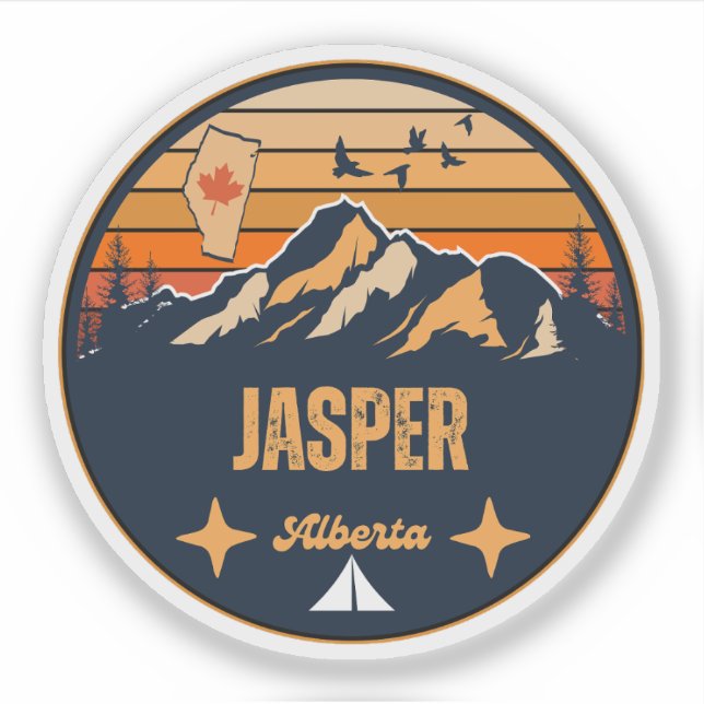 Jasper, Alberta Sticker (Front)