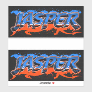 Jasper first name name graffiti sticker