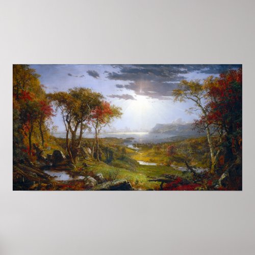 Jasper Francis Cropsey Autumn On the Hudson River Poster