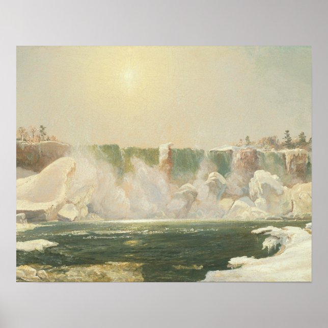 Jasper Francis Cropsey - Niagara Falls in Winter Poster (Front)